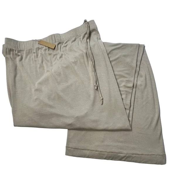 SKIMS Sleep Pajama Lounge Pants Taupe XL - Picture 4 of 10